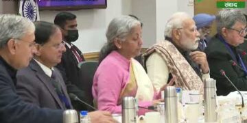 Visuals from PM Modi’s pre budget meeting with economists | Bharat Samvad