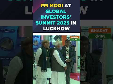 PM Modi at Global Investors' Summit 2023 in Lucknow #shorts 6 PM Modi at Global Investors’ Summit 2023 in Lucknow #shorts