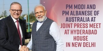 PM Modi and PM Albanese of Australia at joint press meet at Hyderabad House in New Delhi 21 PM Modi and PM Albanese of Australia at joint press meet at Hyderabad House in New Delhi