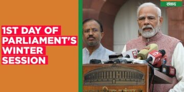 PM Modi’s appeal to parties on 1st day of Parliament’s Winter Session | Bharat samvad